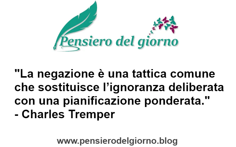 Aforisma Negazione tattica comune Tremper