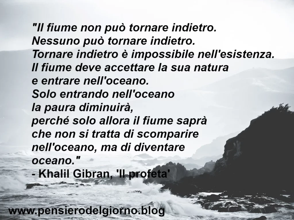 Khalil Gibran Il Profeta fiume e oceano