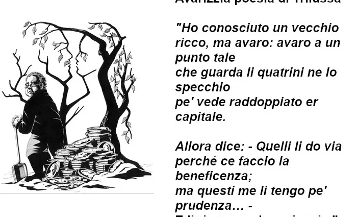 Trilussa poesia Avarizzia