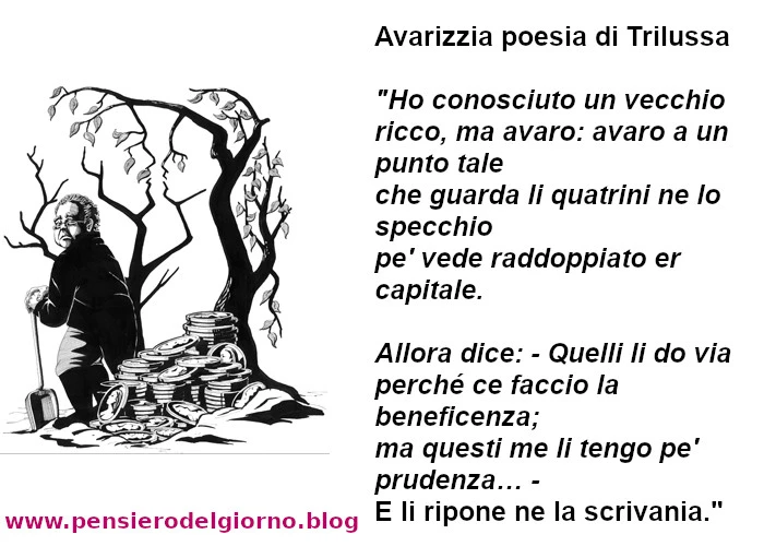 Trilussa poesia Avarizzia