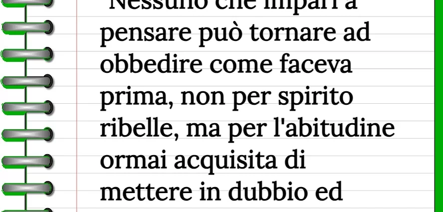 Aforisma del giorno Sul pensare con la propria testa Hannah Arendt