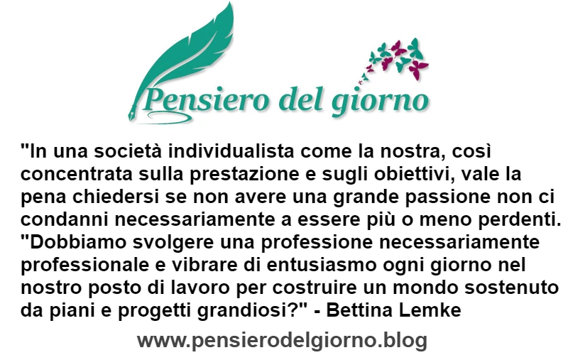 Frase dal libro Ikigai di Bettina Lemke sulla società individualista 