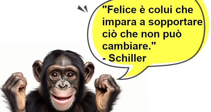 Frase di oggi Felice è colui che impara a sopportare Schiller