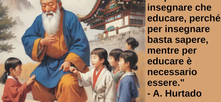 Frase del giorno E' più facile insegnare che educare Hurtado