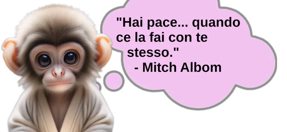 Frase di oggi Hai la pace quando accetti te stesso Albom