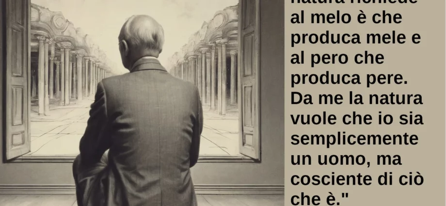 Frase di oggi Ciò che la natura chiede di essere un uomo cosciente di sé Jung