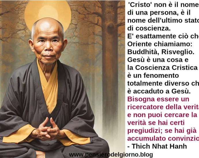 Coscienza Cristica Buddhità illuminazione significato spiegato da Thich Nhat Hanh