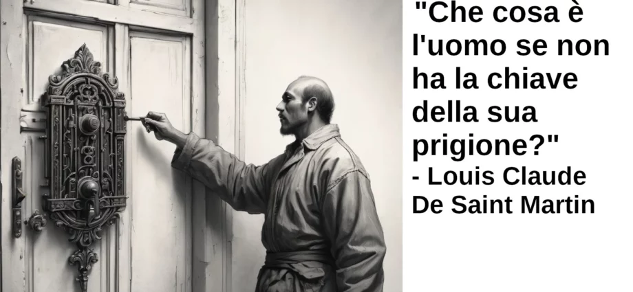 Frase di oggi Che cosa è l'uomo se non ha la chiave della sua prigione Saint Martin