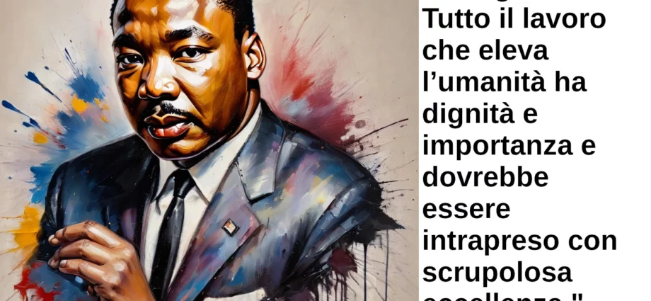 Frase del 1 Maggio Festa Lavoratori Nessun lavoro è insignificante Luther King