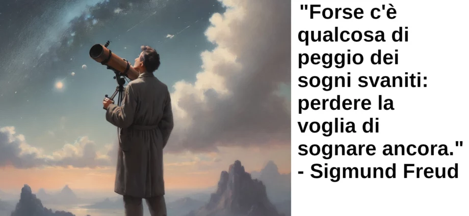 Frase di oggi Forse c'è qualcosa di peggio dei sogni svaniti Freud