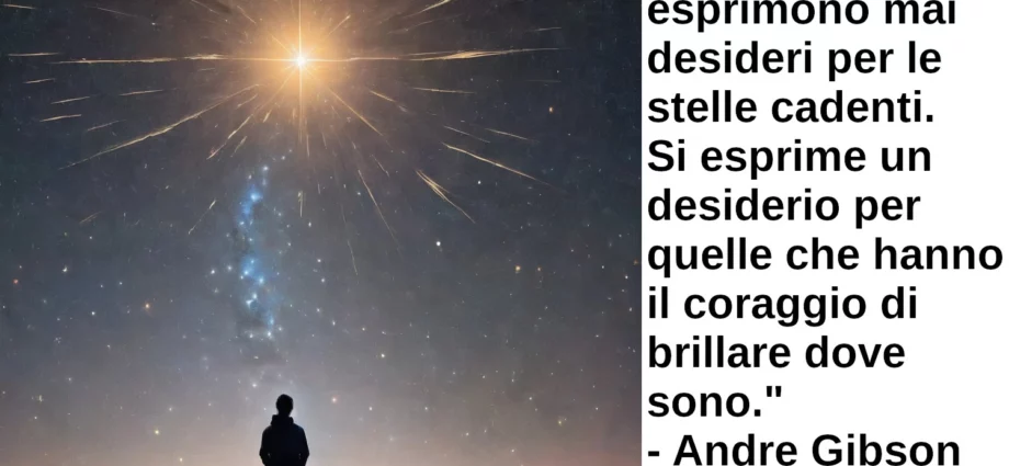 Frase di oggi Non si esprimono mai desideri per le stelle cadenti. Gibson