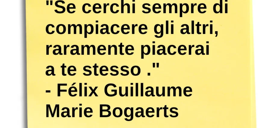Se cerchi sempre di compiacere gli altri, raramente piacerai a te stesso. Bogaerts