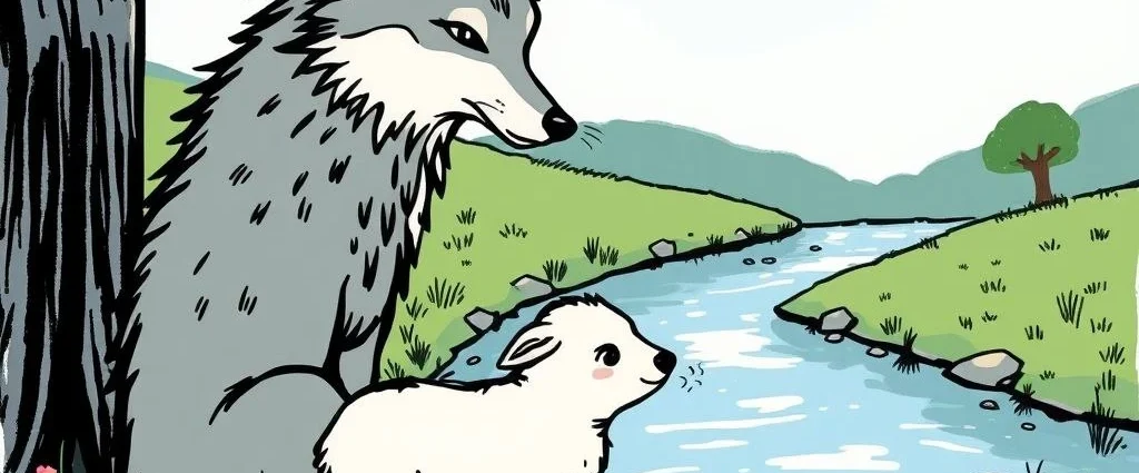 La favola del lupo e dell'agnello sotto lo stesso cielo