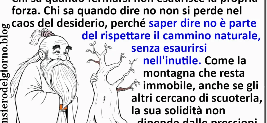 Calendario saggio con frase del giorno del 10 maggio Lao Zen Scacciapensieri