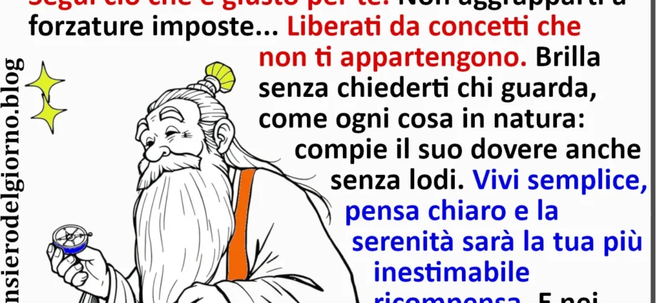 Frase del 12 maggio perle di saggezza di Lao Zen Scacciapensieri