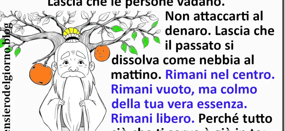 Frase del 22 maggio con la perla di saggezza di Lao Zen Scacciapensieri