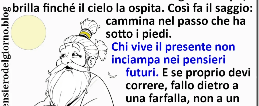 Calendario saggio del 7 maggio Lao Zen Scacciapensieri