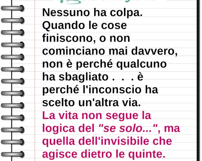 Frase del 25 maggio Nessuno ha colpa. Quando le cose finiscono