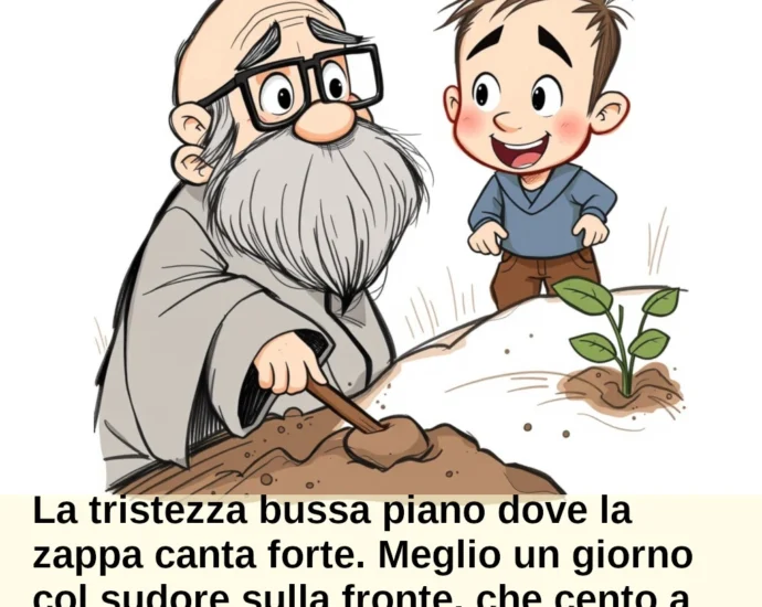 Proverbio del giorno 1 maggio su apprezzare il lavoro Frate Saggino