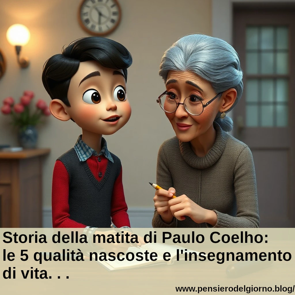 Storia della matita Paulo Coelho riflessioni significato