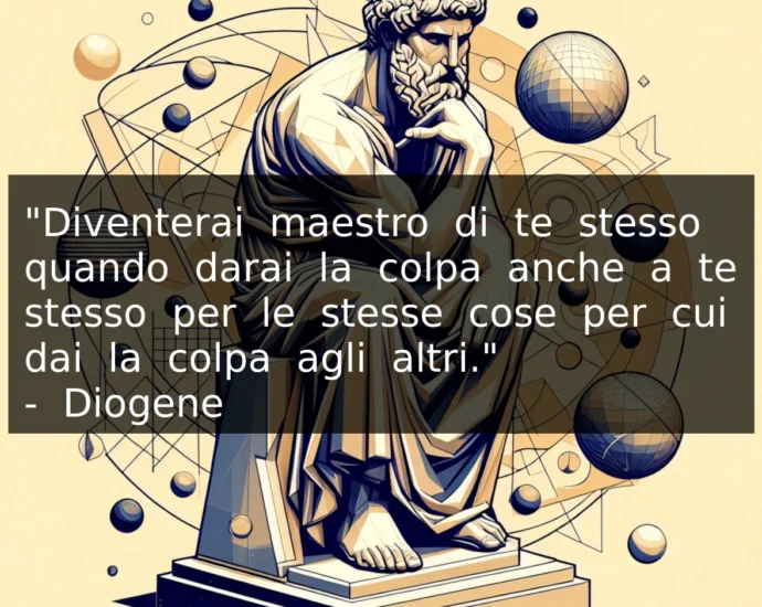 Frase del 18 giugno: Diventerai maestro di te stesso. Diogene