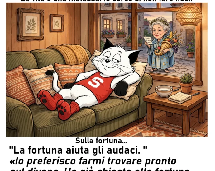 Riflessione di Simplicio: La fortuna aiuta gli audaci