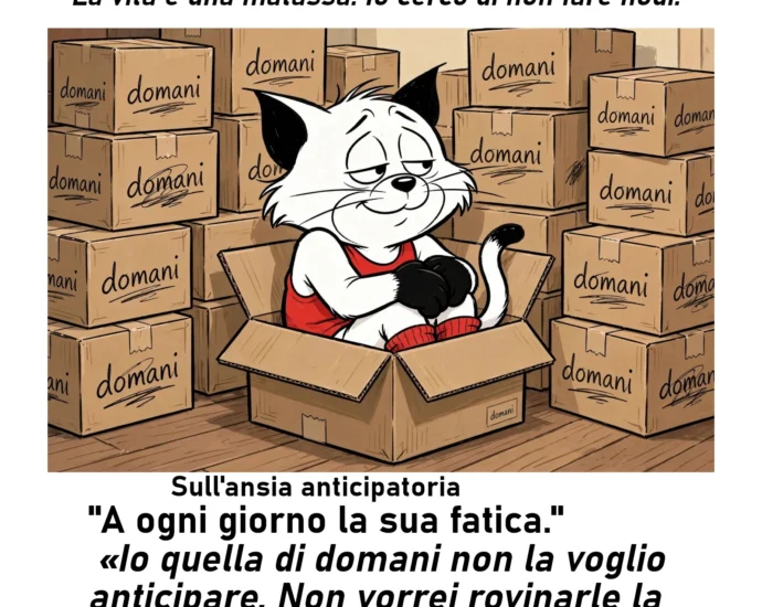La riflessione del giorno di Simplicio sull'ansia anticipatoria