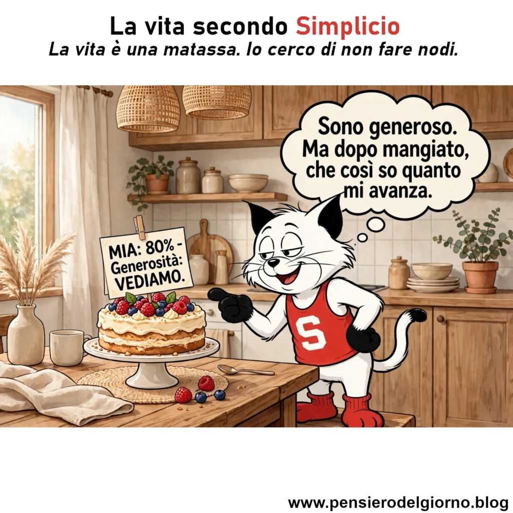 Riflessione del giorno sulla generosità secondo Simplicio